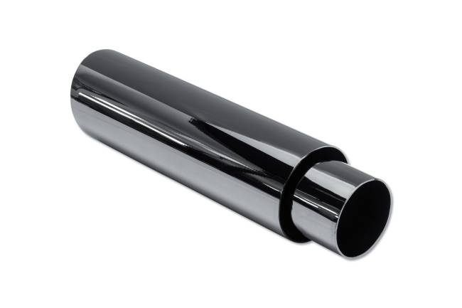 Street Style - Street Style - SS013A12BCH Black Chrome Double Wall Exhaust Tip - 3.0" Angle Cut Outlet / 2.25" Inlet / 12.0" Length - Image 3