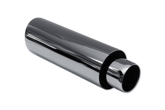 Street Style - Street Style - SS013B12BCH Black Chrome Double Wall Exhaust Tip - 3.5" Angle Cut Outlet / 2.25" Inlet / 12.0" Length - Image 3