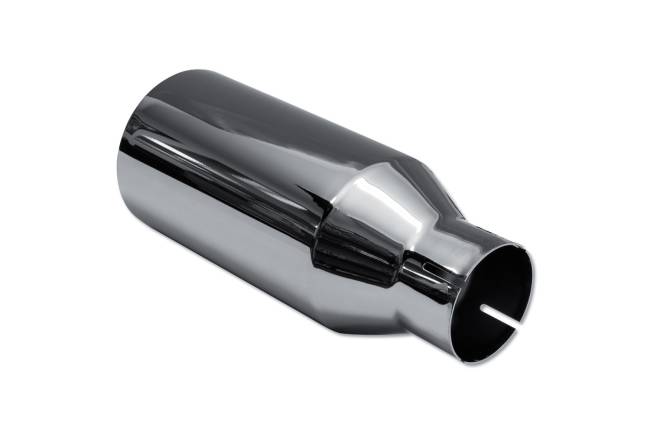 Street Style - Street Style - SS3050120BCH Black Chrome Double Wall Exhaust Tip - 5.0" Angle Cut Outlet / 3.0" Inlet / 12.0" Length - Image 3