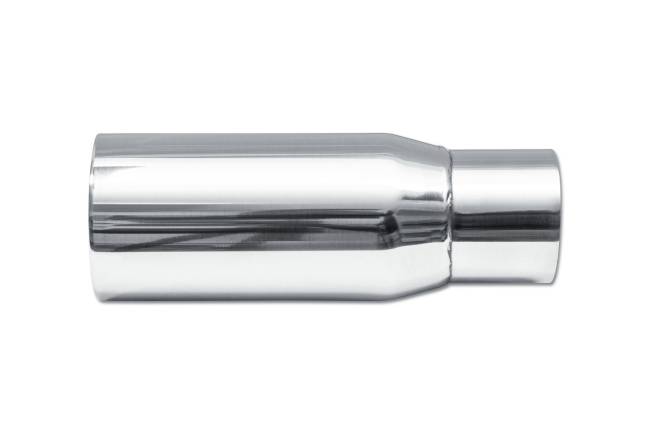 Street Style - Street Style - SS009 Polished Stainless Double Wall Exhaust Tip - 3.0" Straight Cut Outlet / 2.25" Inlet / 8.0" Length - Image 2