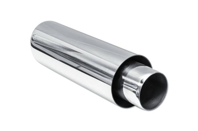 Street Style - Street Style - SS013B12 Polished Stainless Double Wall Exhaust Tip - 3.5" Angle Cut Outlet / 2.25" Inlet / 12.0" Length - Image 3