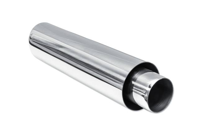 Street Style - Street Style - SS013B16 Polished Stainless Double Wall Exhaust Tip - 3.5" Angle Cut Outlet / 2.25" Inlet / 16.0" Length - Image 3