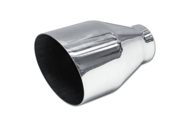 Street Style - Street Style - SS014 Polished Stainless Single Wall Exhaust Tip - 4.5" Angle Cut Outlet / 2.25" Inlet / 7.0" Length - Image 1