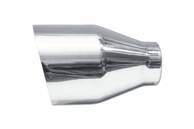 Street Style - Street Style - SS014 Polished Stainless Single Wall Exhaust Tip - 4.5" Angle Cut Outlet / 2.25" Inlet / 7.0" Length - Image 2