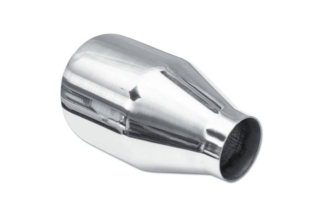 Street Style - Street Style - SS014 Polished Stainless Single Wall Exhaust Tip - 4.5" Angle Cut Outlet / 2.25" Inlet / 7.0" Length - Image 3