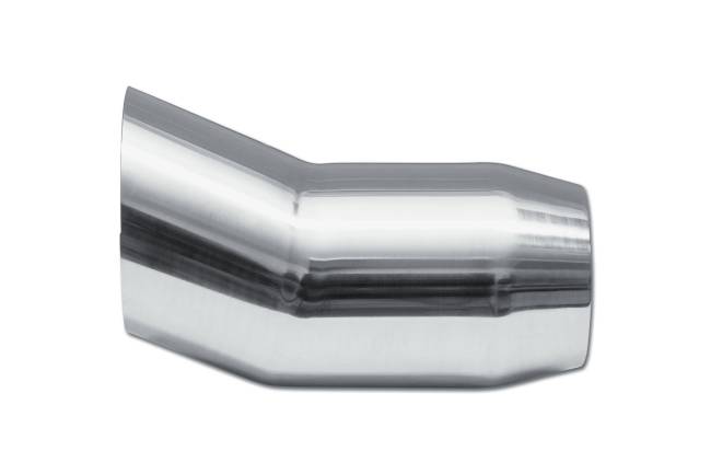 Street Style - Street Style - SS025A Polished Stainless Single Wall Exhaust Tip - 3.0" Turn Up Outlet / 2.25" Inlet / 6.0" Length - Image 2