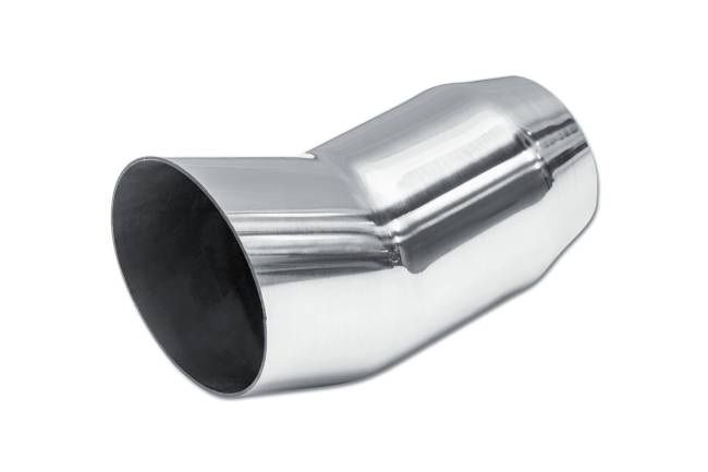 Street Style - Street Style - SS025A Polished Stainless Single Wall Exhaust Tip - 3.0" Turn Up Outlet / 2.25" Inlet / 6.0" Length - Image 1