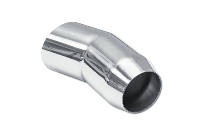 Street Style - Street Style - SS025A Polished Stainless Single Wall Exhaust Tip - 3.0" Turn Up Outlet / 2.25" Inlet / 6.0" Length - Image 3