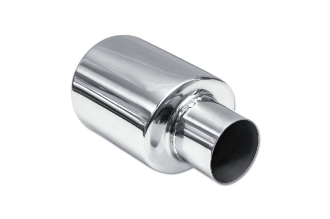 Street Style - Street Style - SS062 Polished Stainless Double Wall Exhaust Tip - 4.5" x 3.75" Oval Angle Cut Rolled Edge Outlet / 2.25" Inlet / 7.0" Length - Image 3