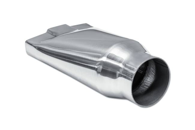 Street Style - Street Style - SS131 Polished Stainless Single Wall Chevy Exhaust Tip - 4.75" x 1.0" Bow Tie Straight Cut Outlet / 2.5" Inlet / 9.0" Length - Image 3
