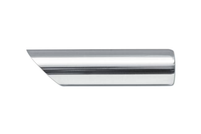 Street Style - Street Style - SS202409AC Polished Stainless Single Wall Exhaust Tip - 2.25" 45° Angle Cut Outlet / 2.0" Inlet / 9.0" Length - Image 2