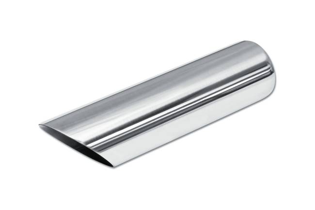 Street Style - Street Style - SS202409AC Polished Stainless Single Wall Exhaust Tip - 2.25" 45° Angle Cut Outlet / 2.0" Inlet / 9.0" Length - Image 1