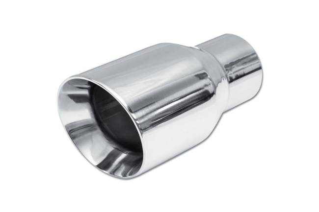 Street Style - Street Style - SS24017AC Polished Stainless Double Wall Exhaust Tip - 3.5" Angle Cut Outlet / 2.25" Inlet / 7.0" Length - Image 1