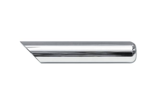 Street Style - Street Style - SS243016AC Polished Stainless Single Wall Exhaust Tip - 3.0" 45° Angle Cut Outlet / 2.25" Inlet / 16.0" Length - Image 2