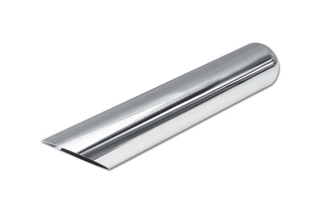 Street Style - Street Style - SS243016AC Polished Stainless Single Wall Exhaust Tip - 3.0" 45° Angle Cut Outlet / 2.25" Inlet / 16.0" Length - Image 1