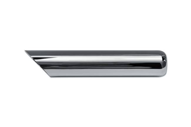 Street Style - Street Style - SS243016AC2 Black Chrome Single Wall Exhaust Tip - 3.0" 45° Angle Cut Outlet / 2.25" Inlet / 16.0" Length - Image 2