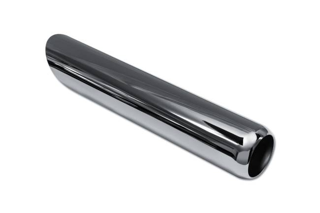 Street Style - Street Style - SS243016AC2 Black Chrome Single Wall Exhaust Tip - 3.0" 45° Angle Cut Outlet / 2.25" Inlet / 16.0" Length - Image 3
