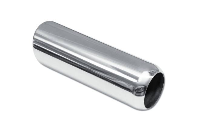 Street Style - Street Style - SS243009RAC Polished Stainless Single Wall Exhaust Tip - 3.0" 15° Angle Cut Rolled Edge Outlet / 2.25" Inlet / 9.0" Length - Image 3