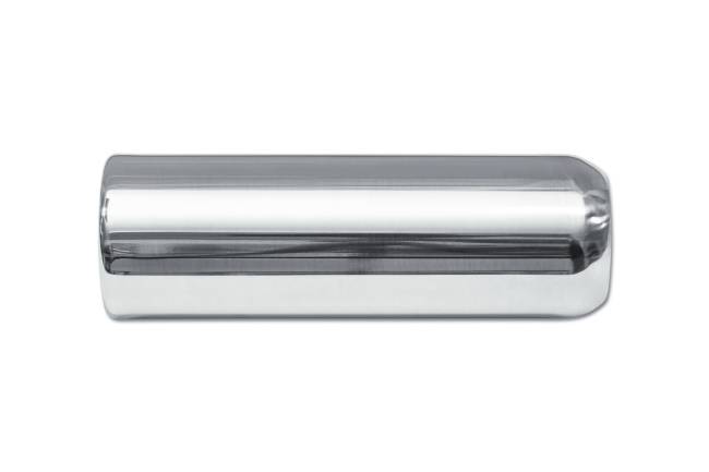 Street Style - Street Style - SS243009RPL Polished Stainless Single Wall Exhaust Tip - 3.0" Straight Cut Rolled Edge Outlet / 2.25" Inlet / 9.0" Length - Image 2