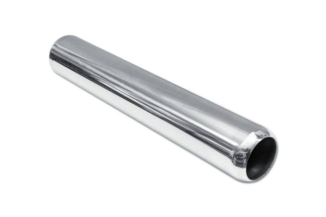 Street Style - Street Style - SS243018RPL Polished Stainless Single Wall Exhaust Tip - 3.0" Straight Cut Rolled Edge Outlet / 2.25" Inlet / 18.0" Length - Image 3