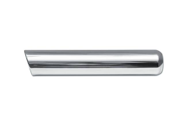 Street Style - Street Style - SS243016RAC Polished Stainless Single Wall Exhaust Tip - 3.0" 15° Angle Cut Rolled Edge Outlet / 2.25" Inlet / 16.0" Length - Image 2