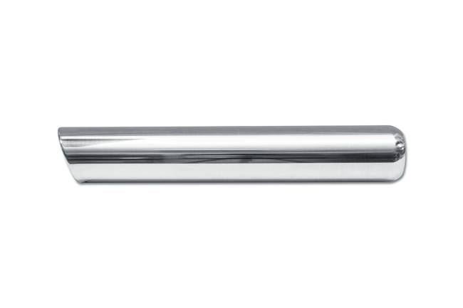 Street Style - Street Style - SS243018RAC Polished Stainless Single Wall Exhaust Tip - 3.0" 15° Angle Cut Rolled Edge Outlet / 2.25" Inlet / 18.0" Length - Image 2