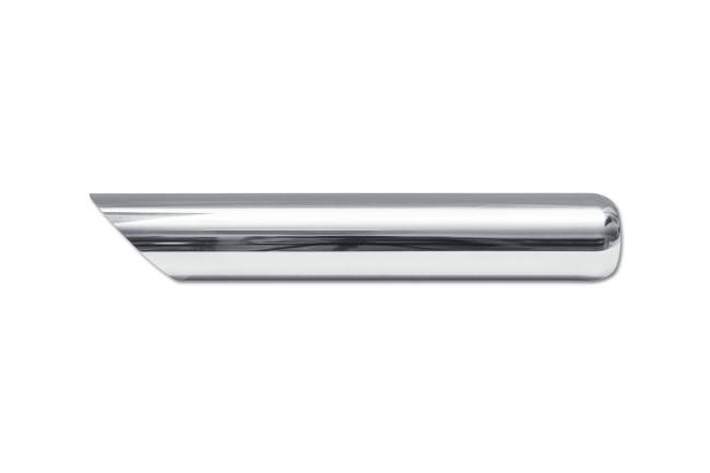 Street Style - Street Style - SS243018AC Polished Stainless Single Wall Exhaust Tip - 3.0" 45° Angle Cut Outlet / 2.25" Inlet / 18.0" Length - Image 2