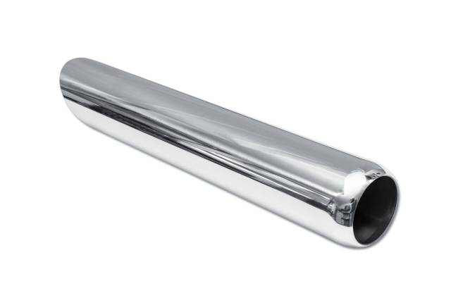 Street Style - Street Style - SS243018AC Polished Stainless Single Wall Exhaust Tip - 3.0" 45° Angle Cut Outlet / 2.25" Inlet / 18.0" Length - Image 3