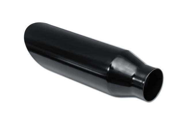 Street Style - Street Style - SS243512ACBLK Black Powder Coat Single Wall Exhaust Tip - 3.5" 45° Angle Cut Outlet / 2.25" Inlet / 12.0" Length - Image 3