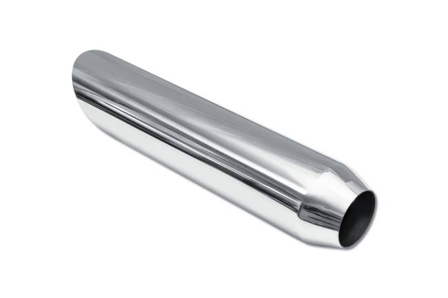 Street Style - Street Style - SS243516AC Polished Stainless Single Wall Exhaust Tip - 3.5" 45° Angle Cut Outlet / 2.25" Inlet / 16.0" Length - Image 3