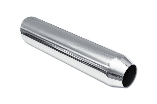 Street Style - Street Style - SS243516RAC Polished Stainless Single Wall Exhaust Tip - 3.5" 15° Angle Cut Rolled Edge Outlet / 2.25" Inlet / 16.0" Length - Image 3