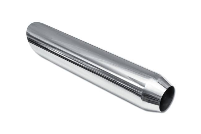 Street Style - Street Style - SS243518AC Polished Stainless Single Wall Exhaust Tip - 3.5" 45° Angle Cut Outlet / 2.25" Inlet / 18.0" Length - Image 3