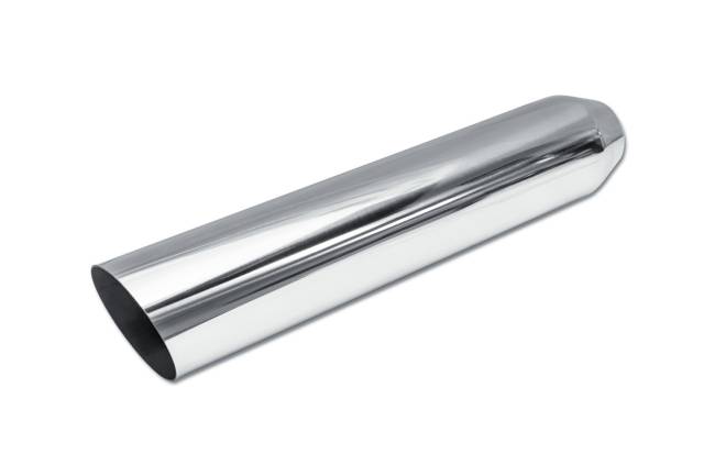 Street Style - Street Style - SS243518AC15 Polished Stainless Single Wall Exhaust Tip - 3.5" 15° Angle Cut Outlet / 2.25" Inlet / 18.0" Length - Image 1