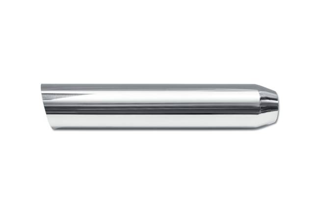 Street Style - Street Style - SS243518AC15 Polished Stainless Single Wall Exhaust Tip - 3.5" 15° Angle Cut Outlet / 2.25" Inlet / 18.0" Length - Image 2
