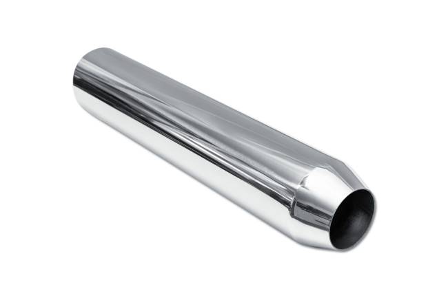 Street Style - Street Style - SS243518AC15 Polished Stainless Single Wall Exhaust Tip - 3.5" 15° Angle Cut Outlet / 2.25" Inlet / 18.0" Length - Image 3