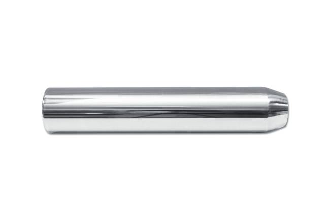 Street Style - Street Style - SS243518RPL Polished Stainless Single Wall Exhaust Tip - 3.5" Straight Cut Rolled Edge Outlet / 2.25" Inlet / 18.0" Length - Image 2