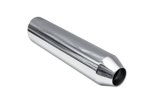 Street Style - Street Style - SS244018AC15 Polished Stainless Single Wall Exhaust Tip - 4.0" 15° Angle Cut Outlet / 2.25" Inlet / 18.0" Length - Image 3