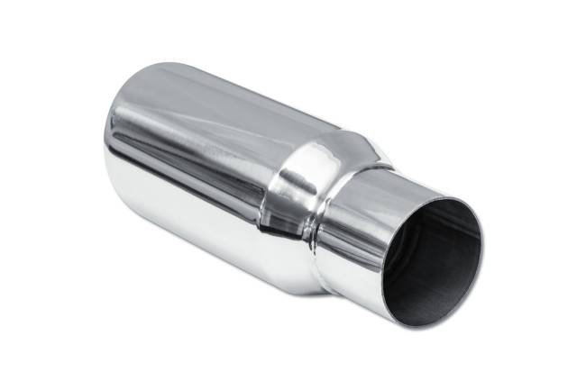 Street Style - Street Style - SS25112 Polished Stainless Double Wall Exhaust Tip - 3.5" Angle Cut Outlet / 2.5" Inlet / 9.0" Length - Image 3