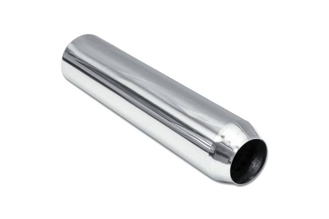 Street Style - Street Style - SS253516RPL Polished Stainless Single Wall Exhaust Tip - 3.5" Straight Cut Rolled Edge Outlet / 2.5" Inlet / 16.0" Length - Image 3