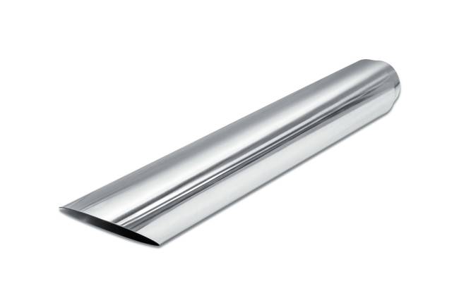 Street Style - Street Style - SS253522AC Polished Stainless Single Wall Exhaust Tip - 3.5" 45° Angle Cut Outlet / 2.5" Inlet / 22.0" Length - Image 1