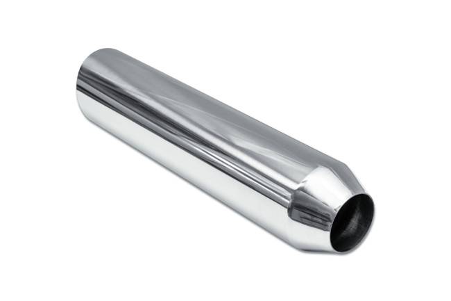Street Style - Street Style - SS254018AC15 Polished Stainless Single Wall Exhaust Tip - 4.0" 15° Angle Cut Outlet / 2.5" Inlet / 18.0" Length - Image 3