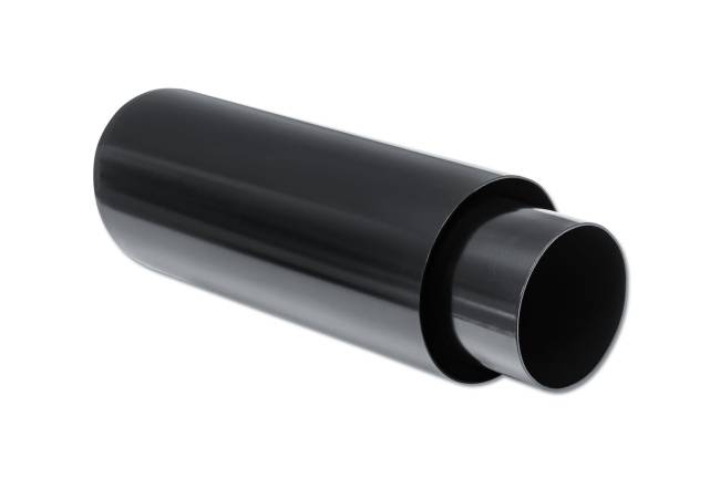 Street Style - Street Style - SS30013C12BLK Black Powder Coat Double Wall Exhaust Tip - 4.0" 15° Angle Cut Outlet / 3.0" Inlet / 12.0" Length - Image 3
