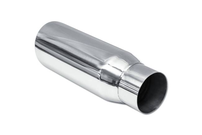 Street Style - Street Style - SS30038DW Polished Stainless Double Wall Exhaust Tip - 4.0" Angle Cut Outlet / 3.0" Inlet / 12.0" Length - Image 3