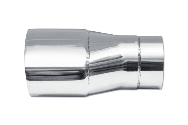Street Style - Street Style - SS30065-8 Polished Stainless Double Wall Exhaust Tip - 5.25" x 3.5" Oval Angle Cut Outlet / 3.0" Inlet / 8.0" Length - Image 2