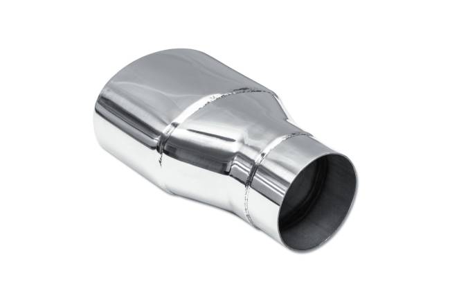 Street Style - Street Style - SS30065-8 Polished Stainless Double Wall Exhaust Tip - 5.25" x 3.5" Oval Angle Cut Outlet / 3.0" Inlet / 8.0" Length - Image 3