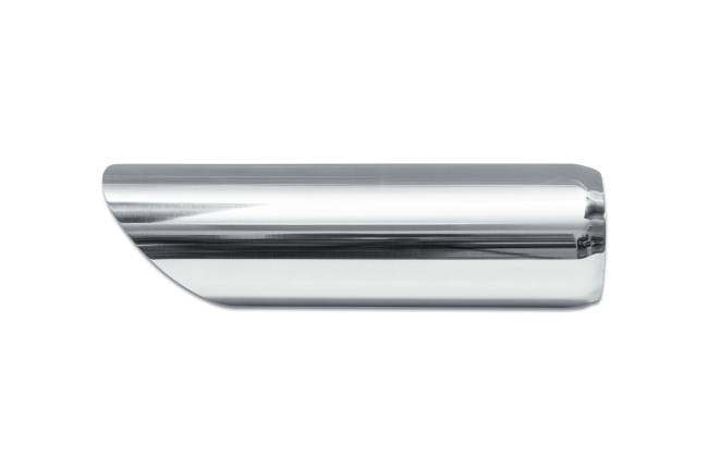 Street Style - Street Style - SS303512AC Polished Stainless Single Wall Exhaust Tip - 3.5" 45° Angle Cut Outlet / 3.0" Inlet / 12.0" Length - Image 2