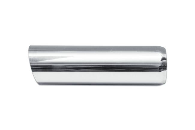 Street Style - Street Style - SS303512AC15 Polished Stainless Single Wall Exhaust Tip - 3.5" 15° Angle Cut Outlet / 3.0" Inlet / 12.0" Length - Image 2