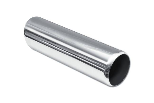 Street Style - Street Style - SS303512RAC Polished Stainless Single Wall Exhaust Tip - 3.5" 15° Angle Cut Rolled Edge Outlet / 3.0" Inlet / 12.0" Length - Image 3