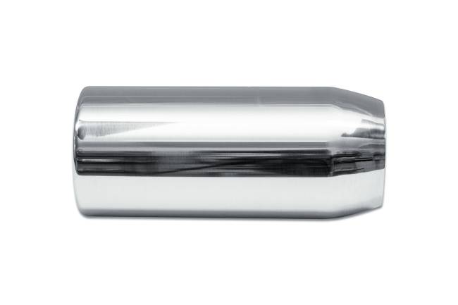 Street Style - Street Style - SS304009RPL Polished Stainless Single Wall Exhaust Tip - 4.0" Straight Cut Rolled Edge Outlet / 3.0" Inlet / 9.0" Length - Image 2