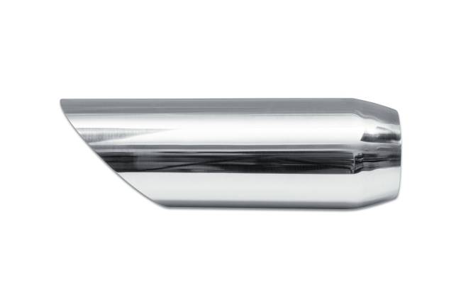 Street Style - Street Style - SS304012AC Polished Stainless Single Wall Exhaust Tip - 4.0" 45° Angle Cut Outlet / 3.0" Inlet / 12.0" Length - Image 2